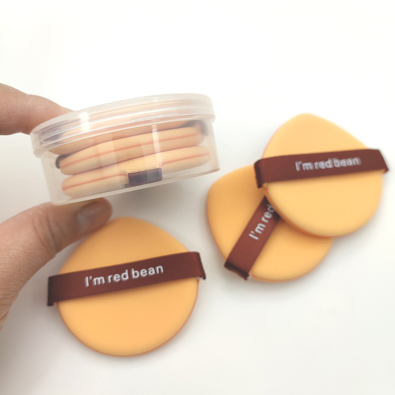 Hot Selling Private Label Makeup Tool Round Soft 55mm Foundation Sponge Air Cushion Powder Puff Makeup Sponge Custom Logo