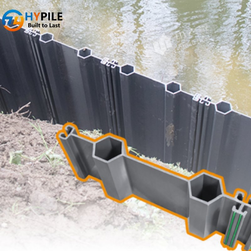 Hypile High-Strength PVC (Vinyl) Sheet Piles for Water Management