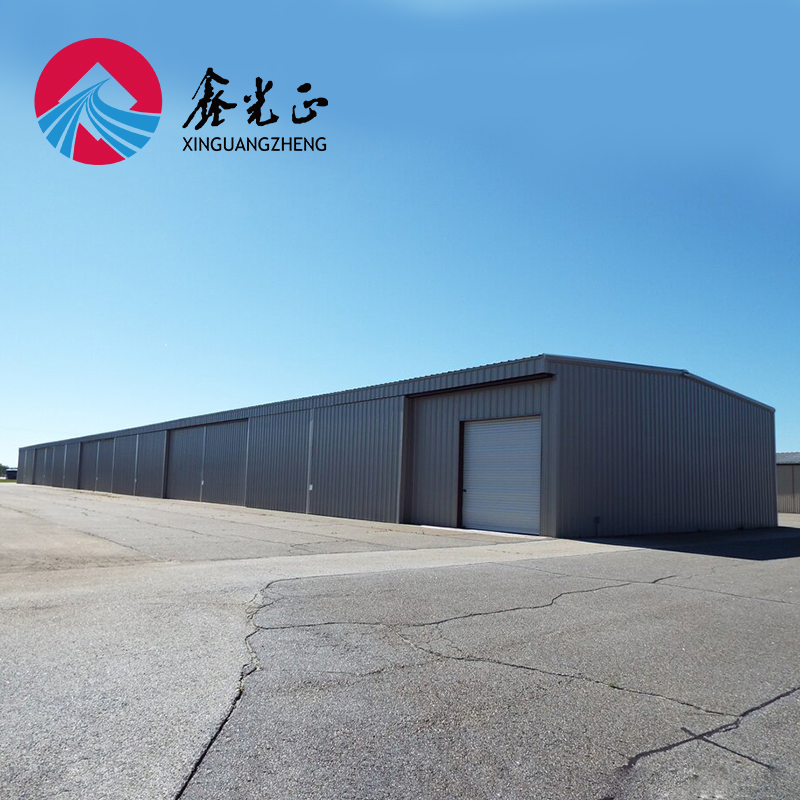 Big Prefab Modern Garage Building Cost Steel Hangar Construction