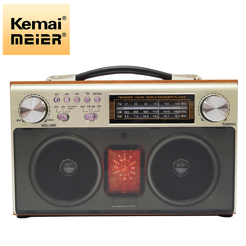 Factory Price MD-1702bt Vintage Good Quality Retro Multi Bands Wooden Radio