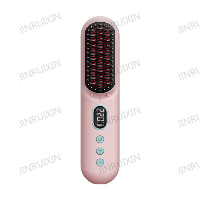 Cross-Border Wireless Hair Straightener Negative Ions Do Not Hurt Hair Mini Portable Fluffy Curling Dual Purpose Hair Straightener Comb