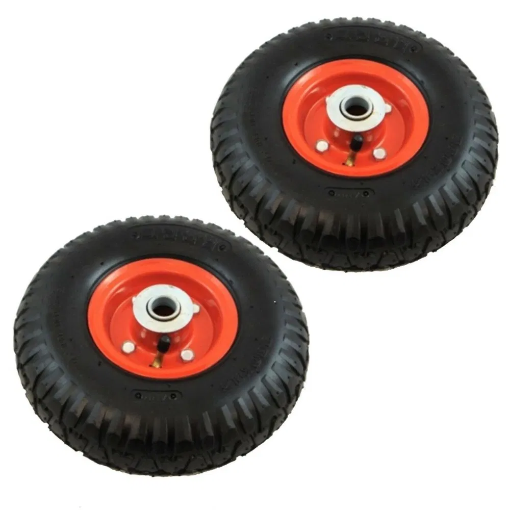 PU 4.10-4 3.50-4 Tyre 4'' Wheel Puncture Proof Solid Wheelbarrow Cart Tire