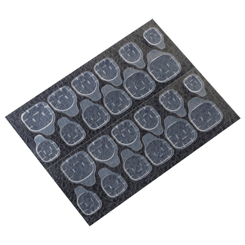 Salon Nail Jelly Double-Sided Label Transparent Nail Sticker Adhesive Tabs DIY