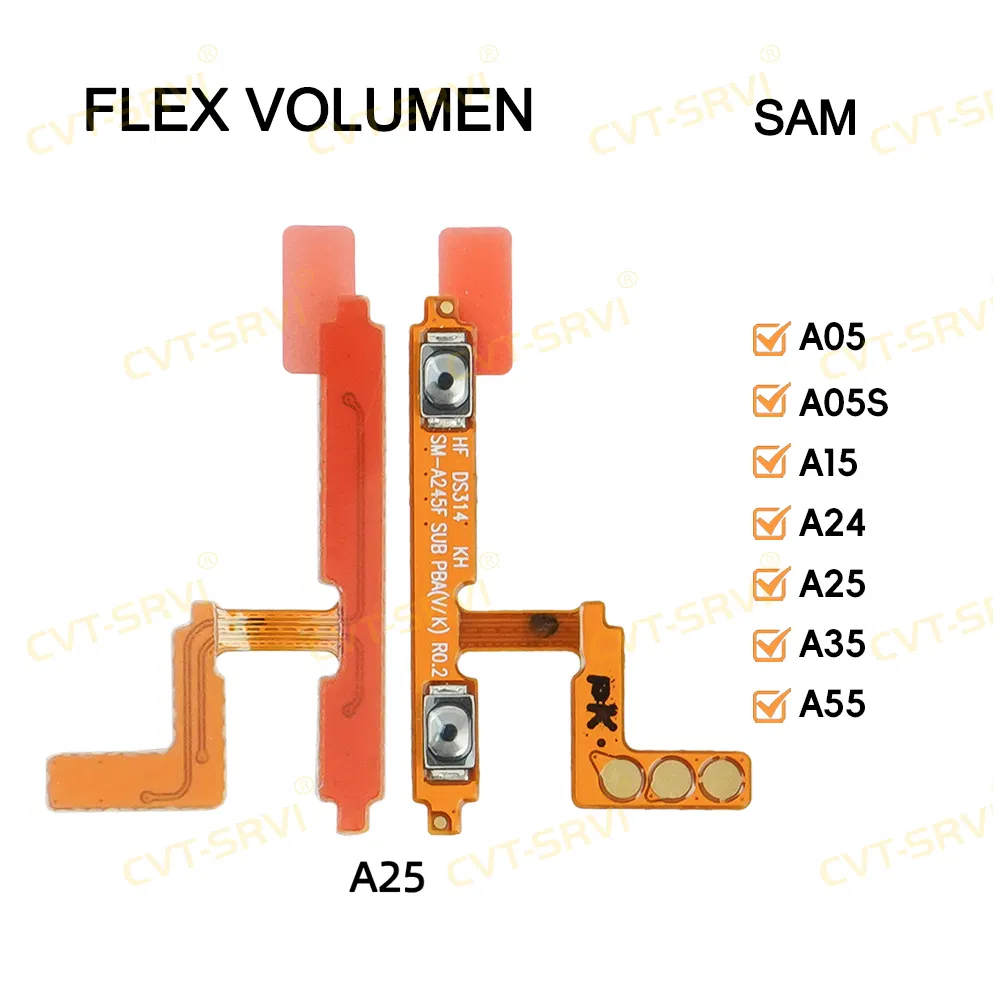 Шлейф Flex Volumen для ремонта Samsung A24 A25 A35 A55