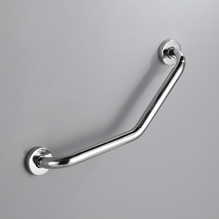 China Stainless Steel Metal Bathroom Shower Swimming Pool Curved Toilet Handrail Handicap Safety Grab Bar for Elderly