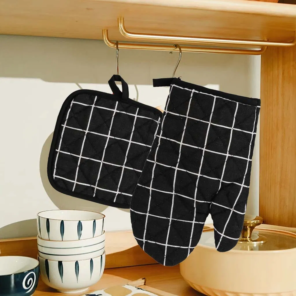 High-Temperature Resistant and Heat-Resistant Thickened Kitchen Heat-Insulating Gloves for Serving Soup