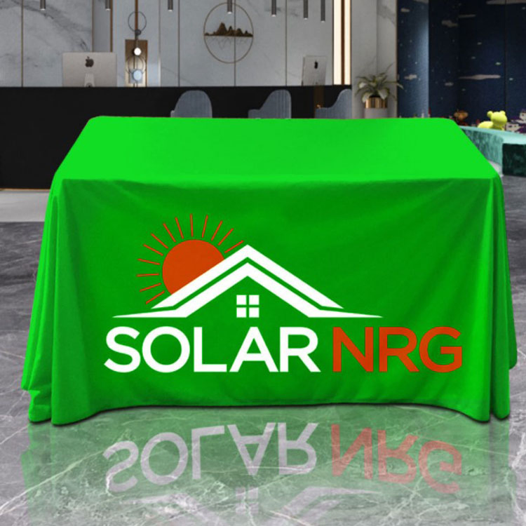 Promotional Item Trade Show Products Custom Trade Show Sublimation Printed Table Cloth Advertising Spandex Table Cover