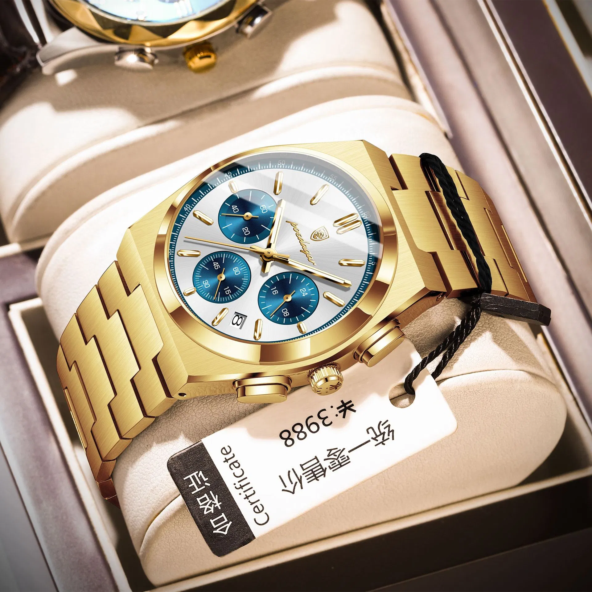 Swiss Brand Multifunctional Men's Watch Waterproof Luminous Quartz Watch