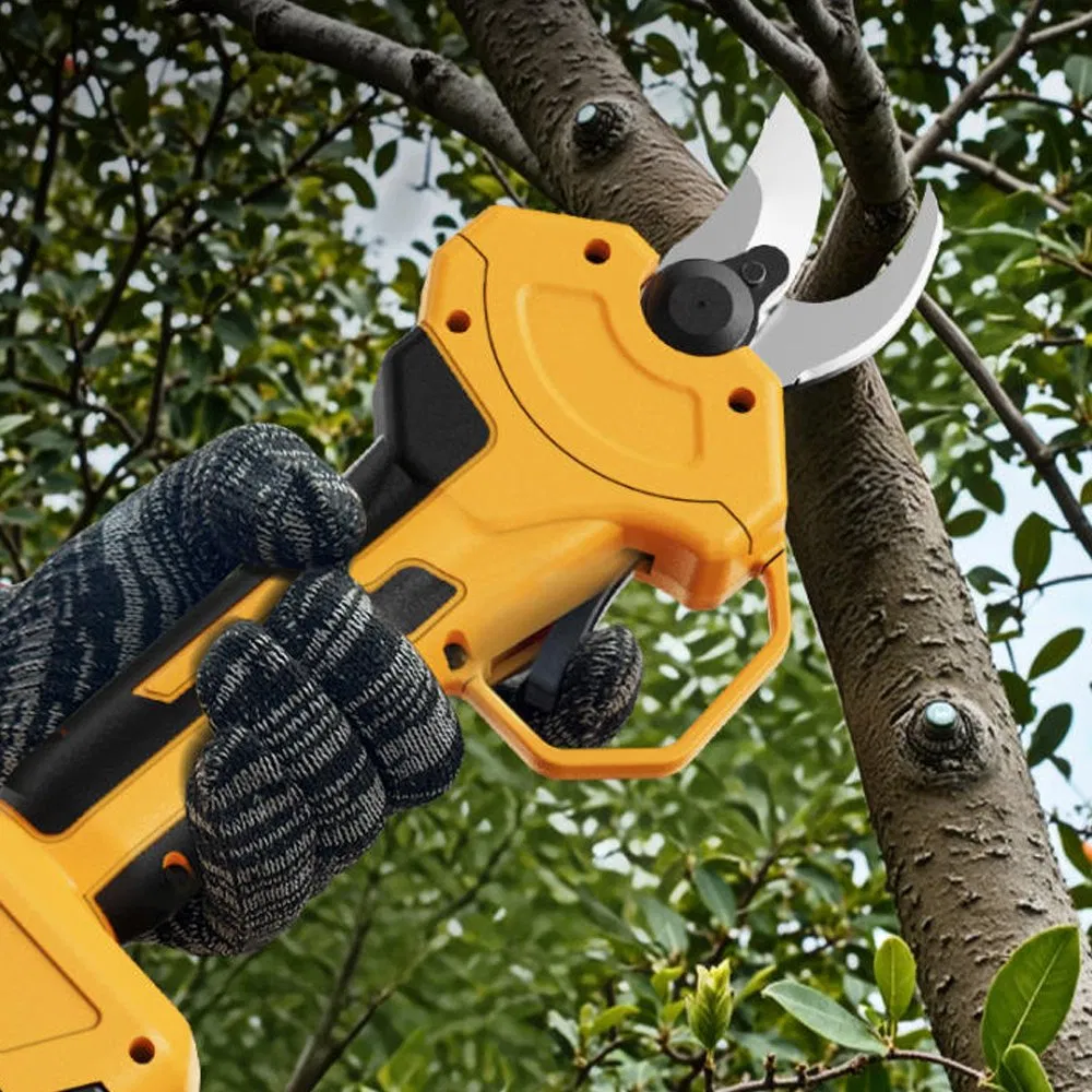 Brushless Electric Pruner with 21V Rechargeable Batteries for Garden Tree Pruner Branch