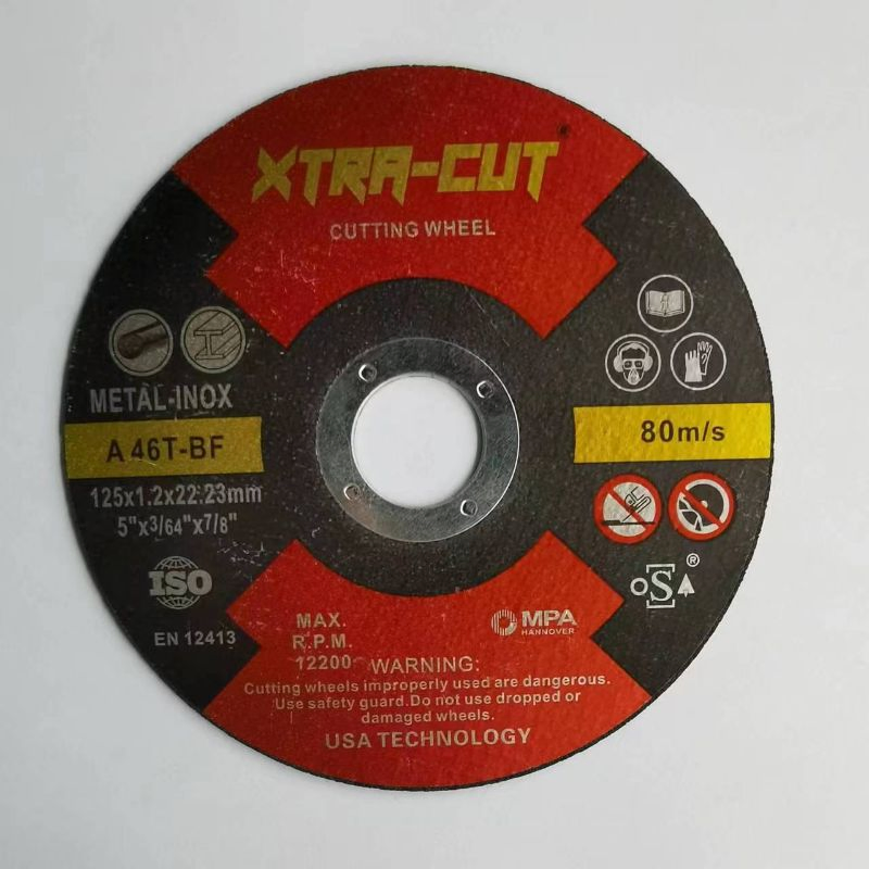 5 Inch Metal Abrasive Tools Cutting Disc 125*1.2*22.23mm
