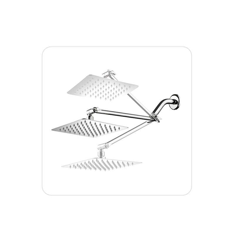 Premium Brass Shower Head Rail with Adjustable Arm for Optimal Heat Retention