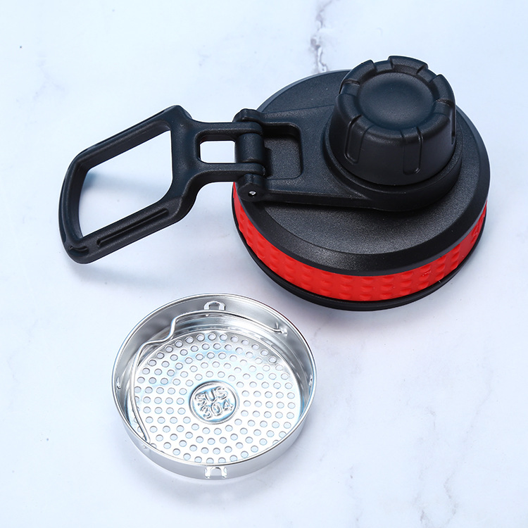 600ml 800ml 1000ml Colorful Double Wall Insulated Vacuum Flask Water Bottle Big Capacity with Handle