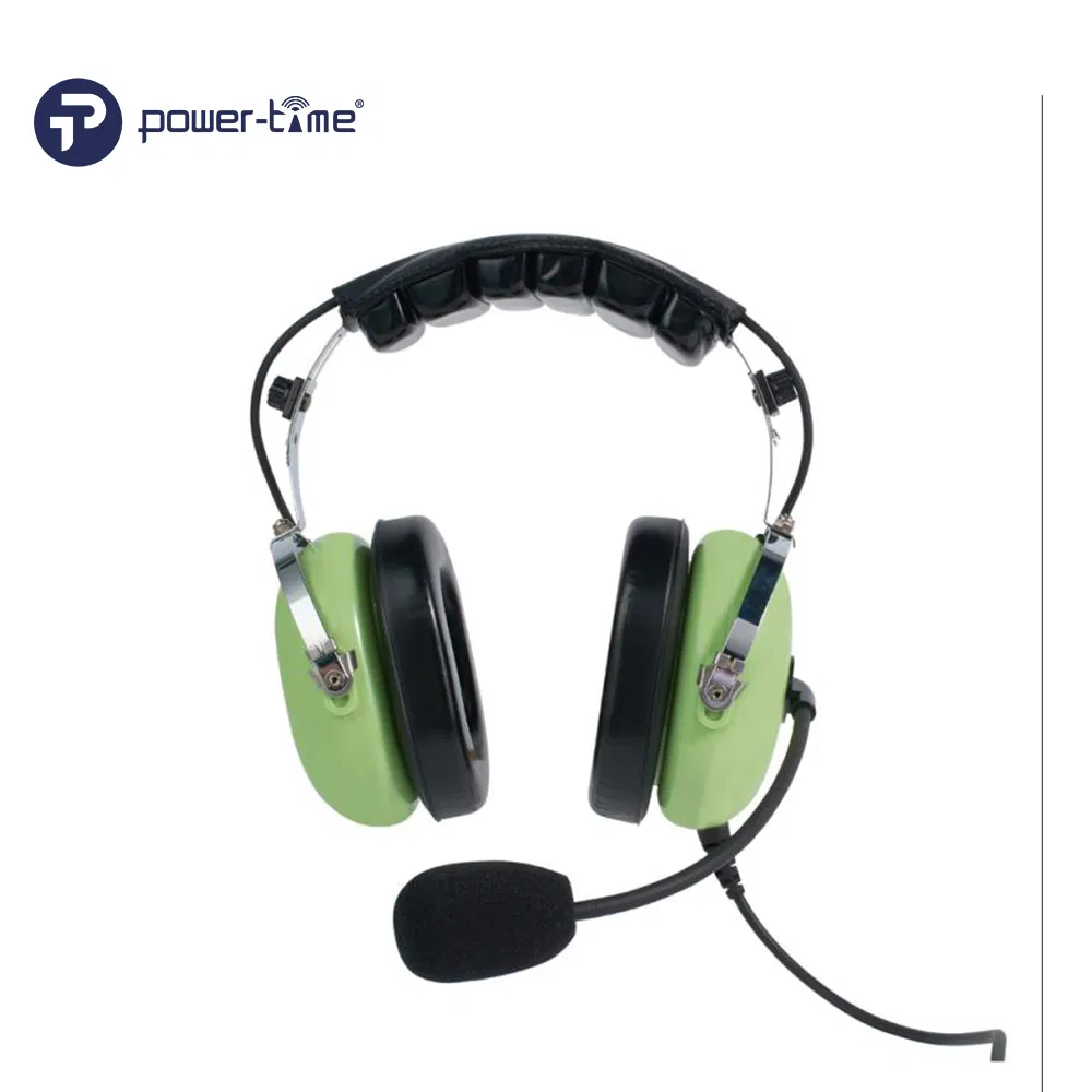 Noise-Cancelling Over The Head Headphone with Boom Microphone for Two-Way Radios