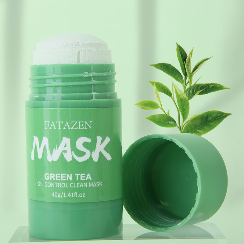 Private Label Natural Organic Facial Clay Mask Stick Green Tea Purifying Stick Mask Facial Clay Mud Solid Mask Stick 40g