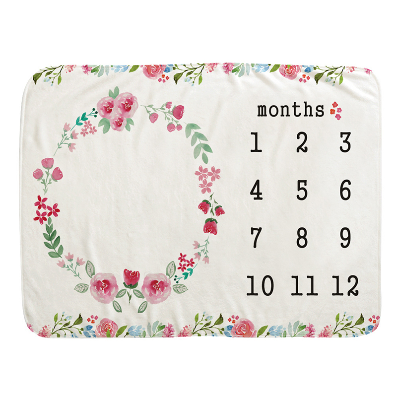 Детское одеяло-плед Milestone из толстого флиса