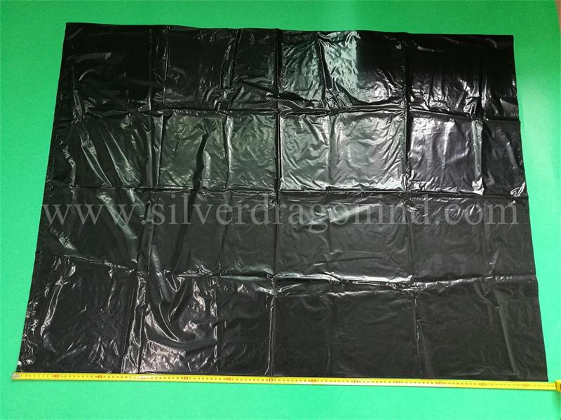 Customize Large Size 200L Plastic Black Waste Bag