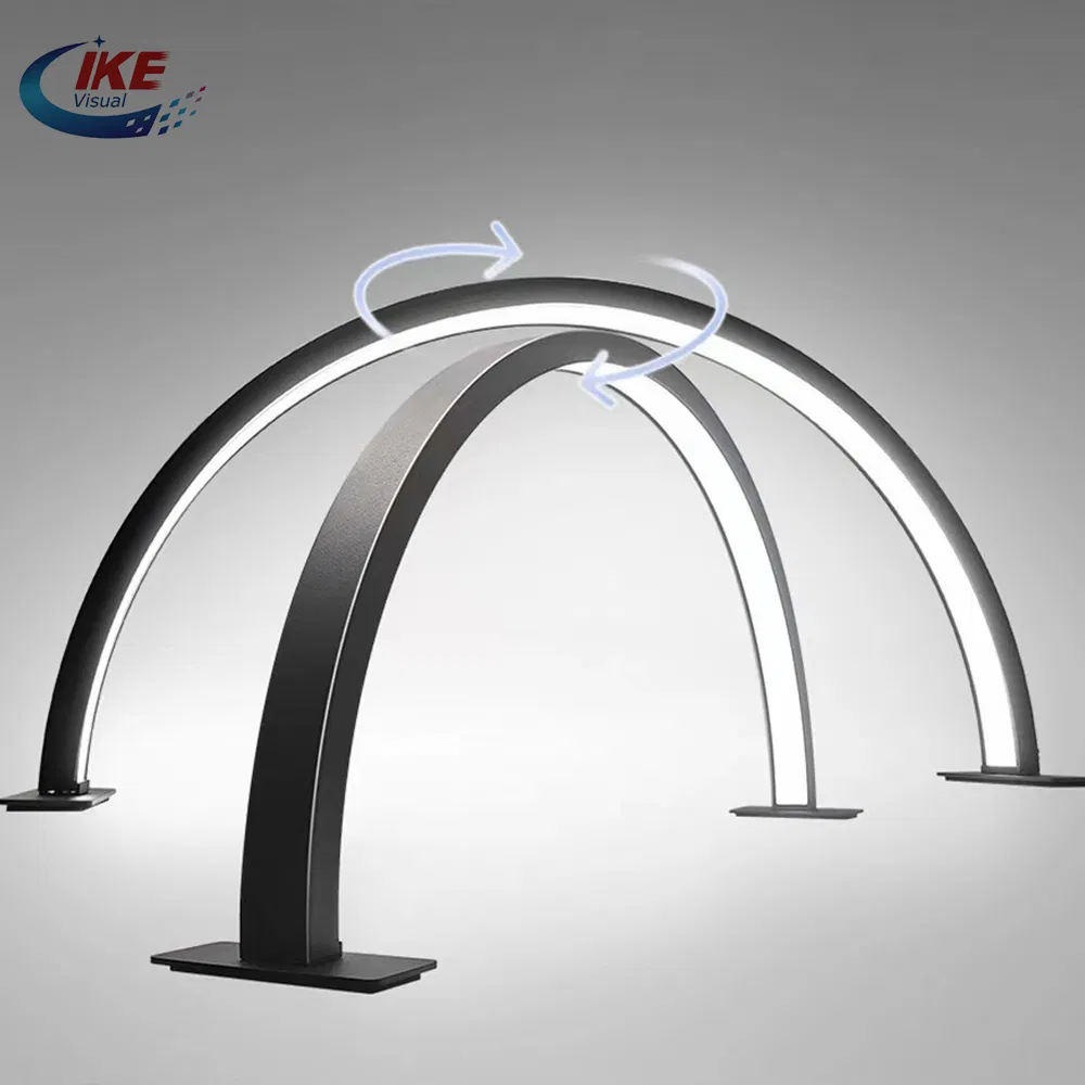New Style Arc Eyelash LED Light Nail Table Half Moon Shaped Magnifier Tattoo Nail Lamps