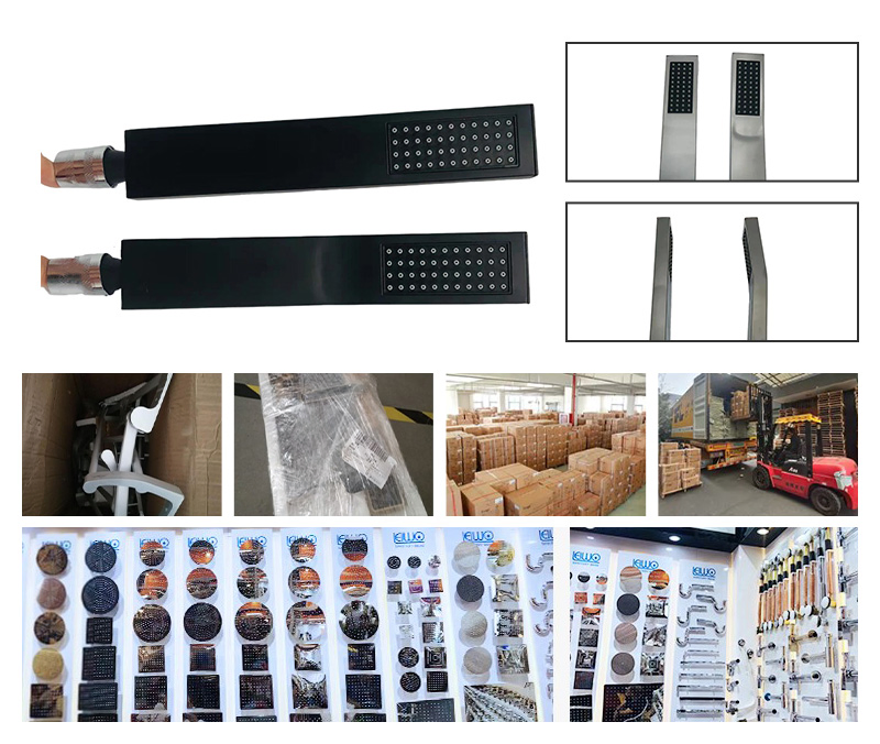 Brass Handheld Shower Head Arc Design High Pressure Polished Chrome Hand Shower