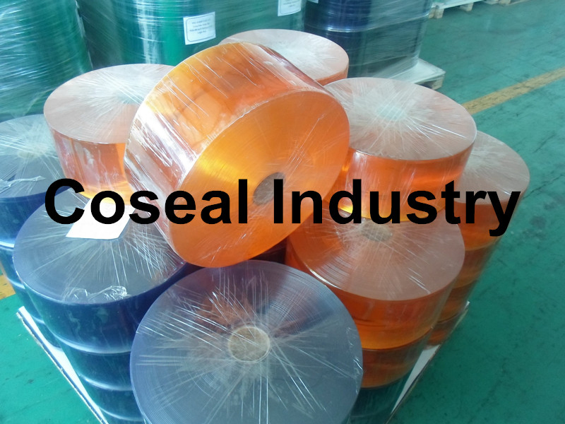 Soft Clear PVC Plastic Swing Door Curtain