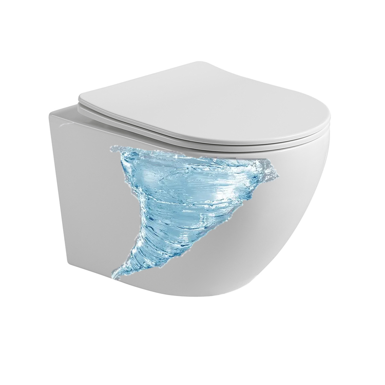 European 360 degree tornado hanging toilet tornado flush wc wall mounted washdown p trap ceramic round commodes wall hung toilet