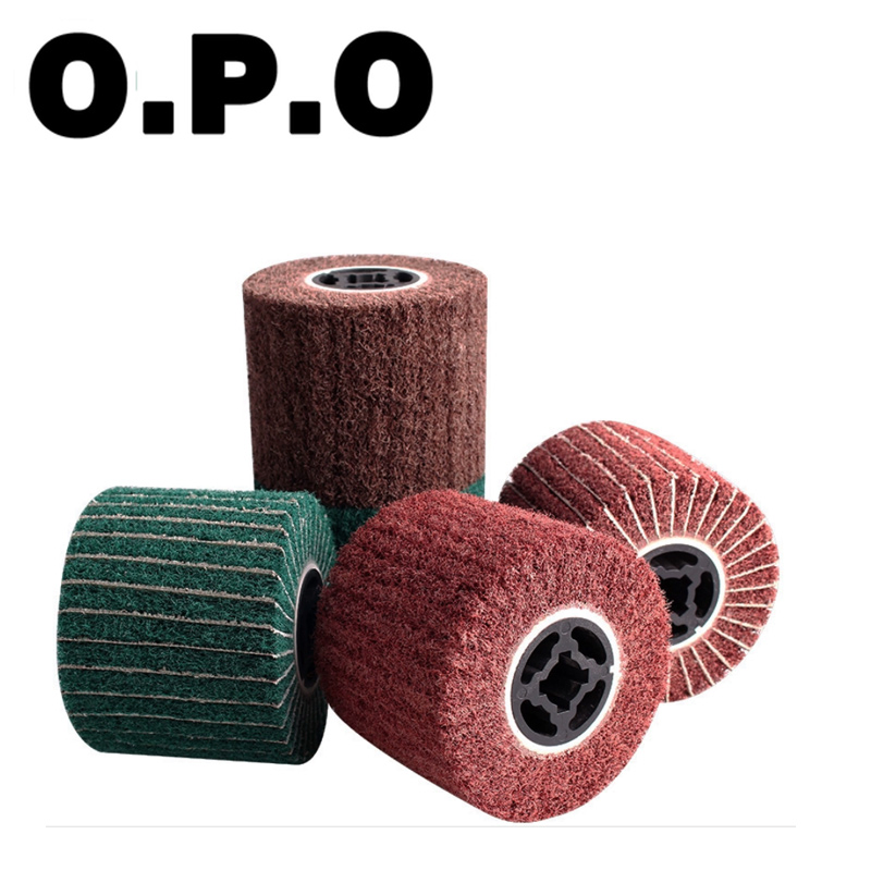 Абразивный нейлоновый щёточный круг для полировки металла