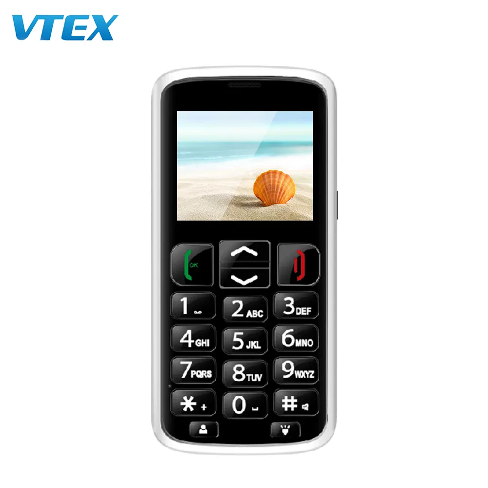 Простой кнопочный телефон Tecno для пожилых, 2 дюйма