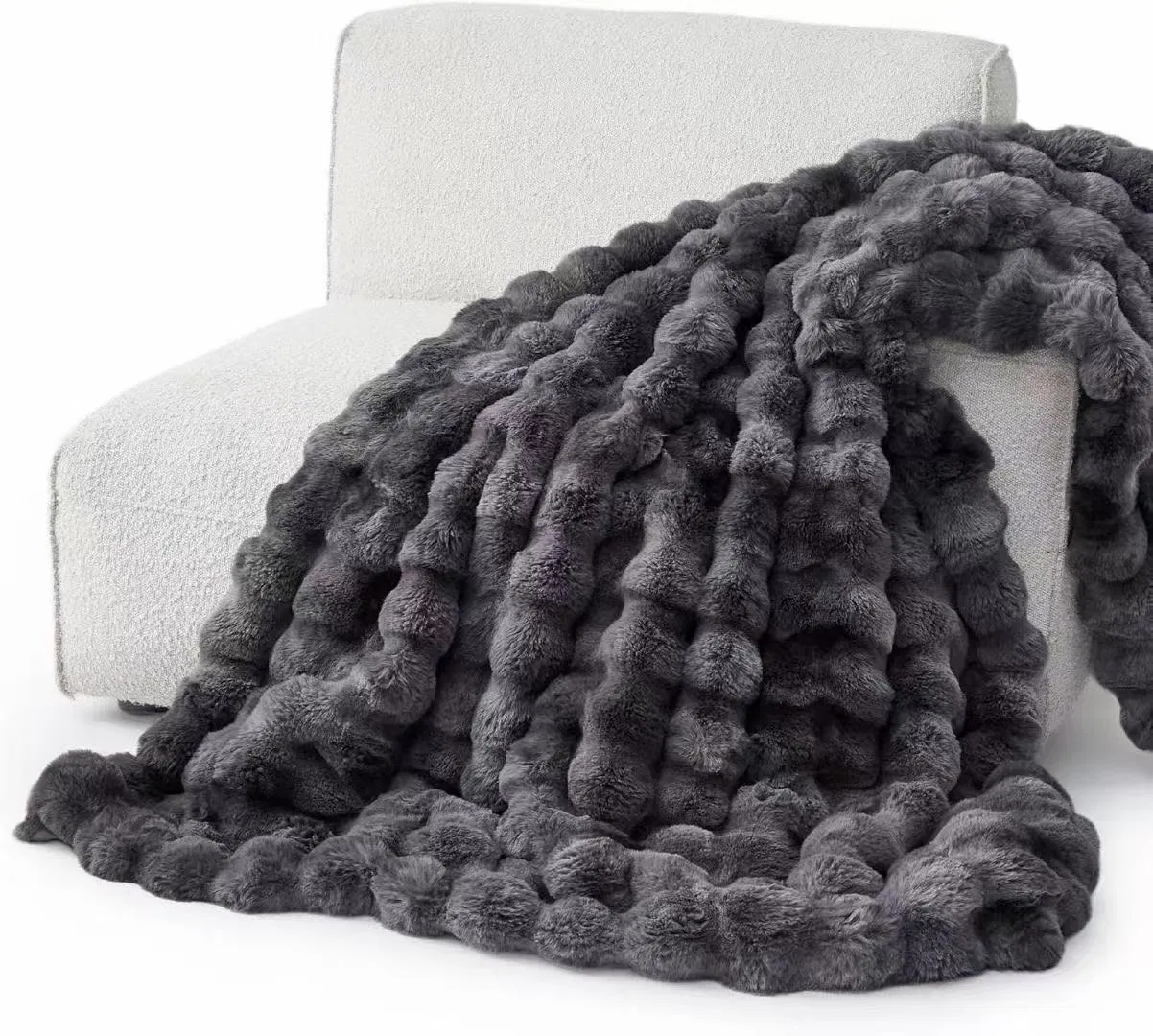 Легкое дышащее одеяло из искусственного меха для летних вечеров