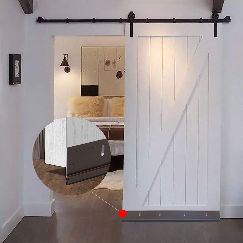 Aluminum Door Bottom Sealing Strip Sweep Draft Stopper Weather Brush Seal