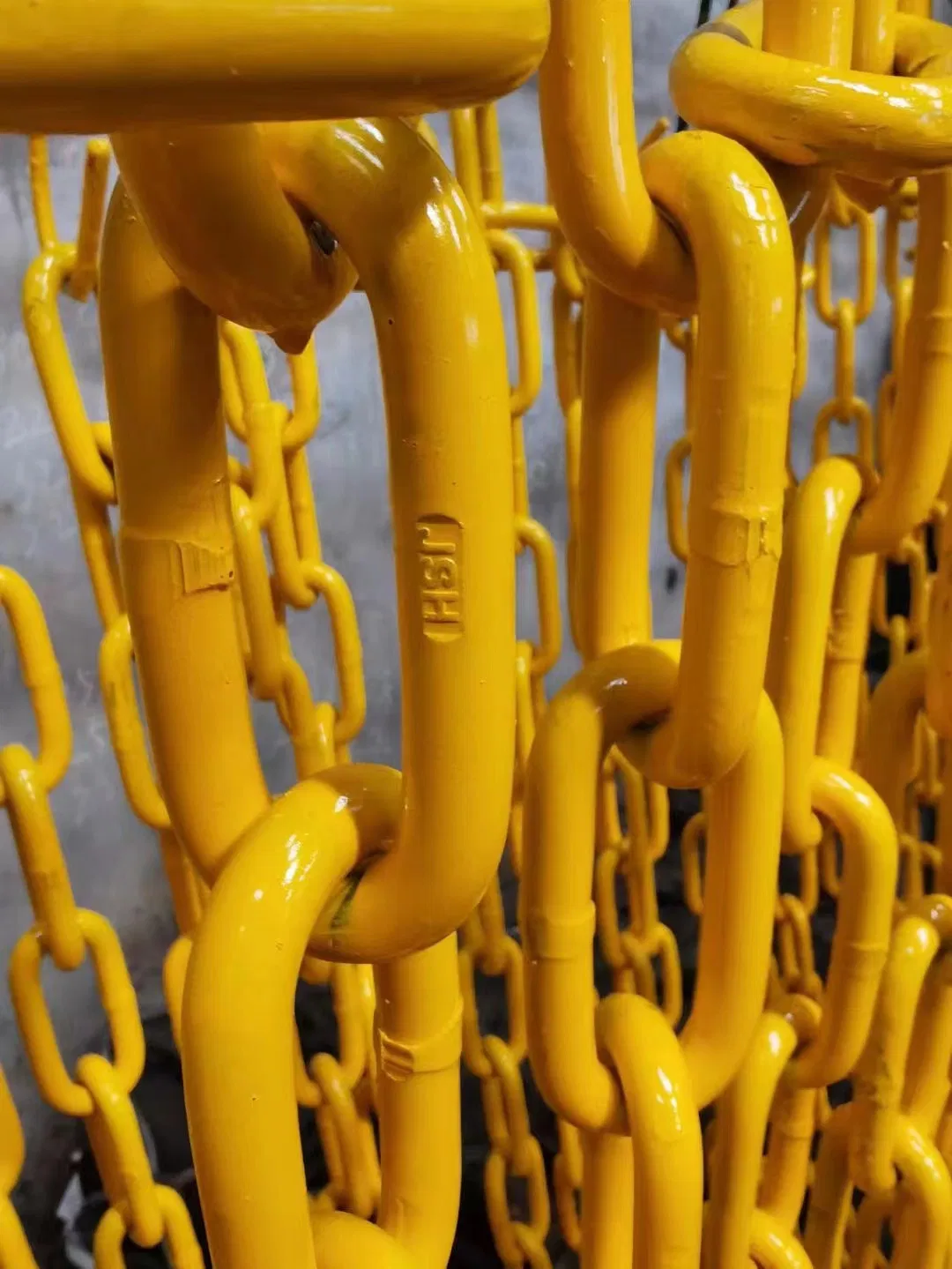 Kinds of Bind Lashing Chain 13mmx80mm Painted Yellow