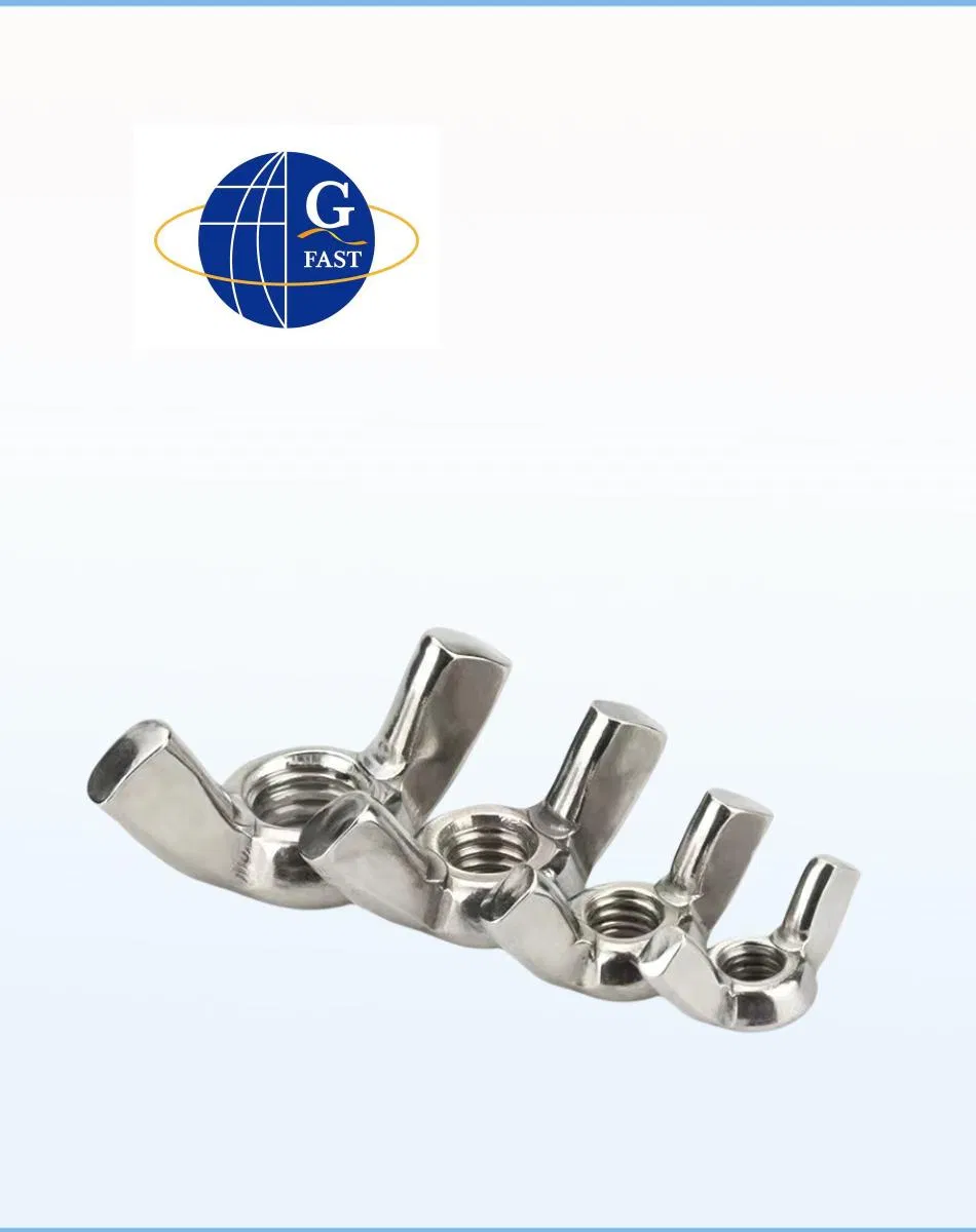 Carbon Steel Butterfly Nut Black Zinc Plated Wing Nut