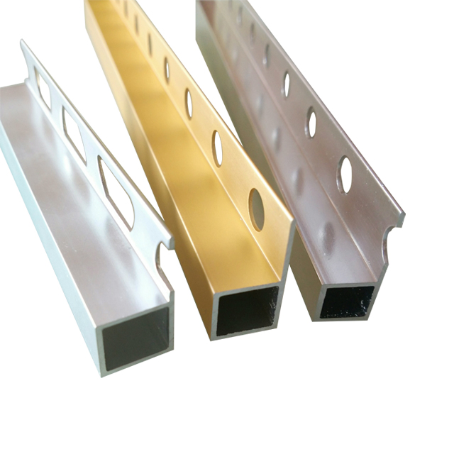 Home Decorative Polished Aluminum Edging Corner Tile Trim Strip