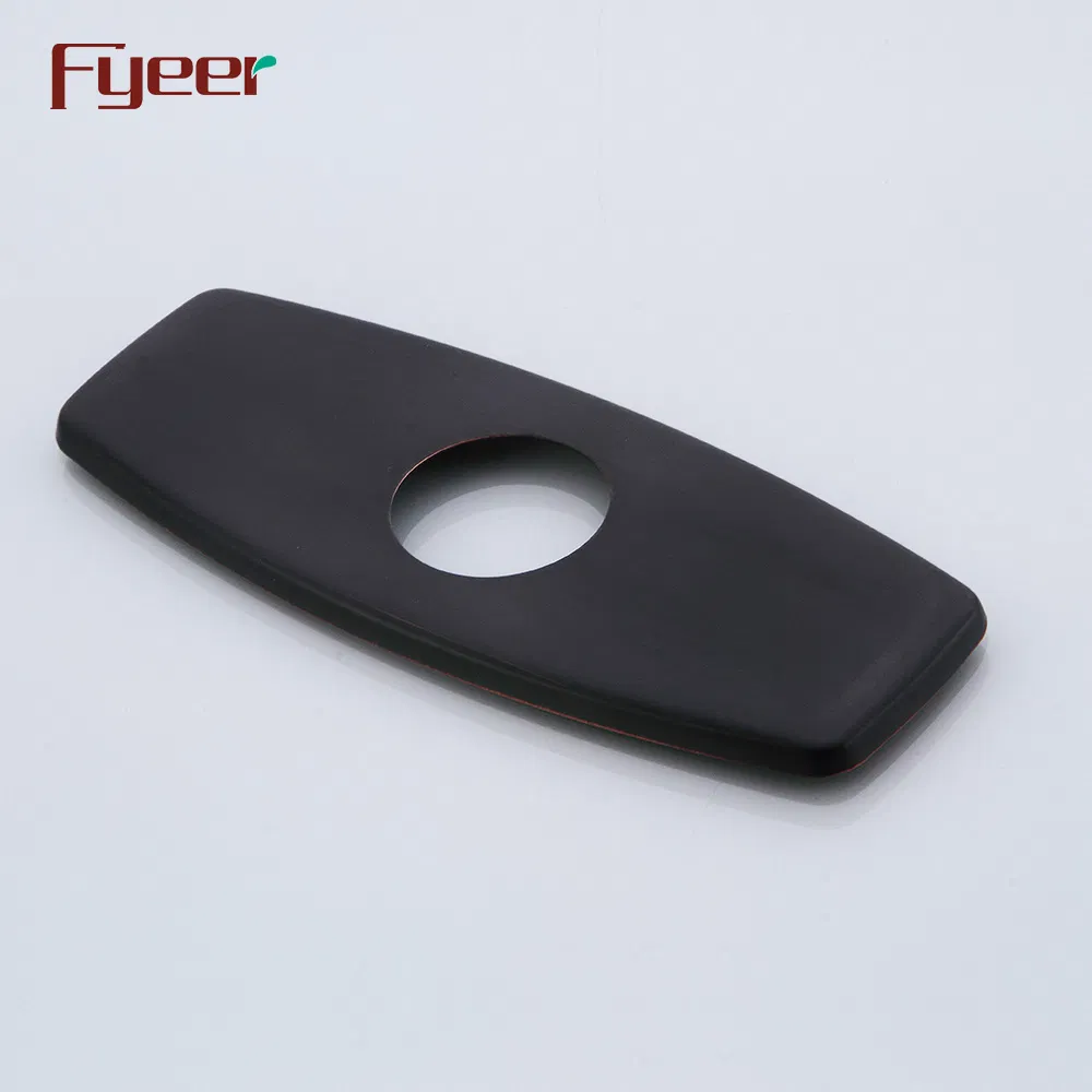 Декоративная накладка на смеситель Fyeer черная, 3 отверстия