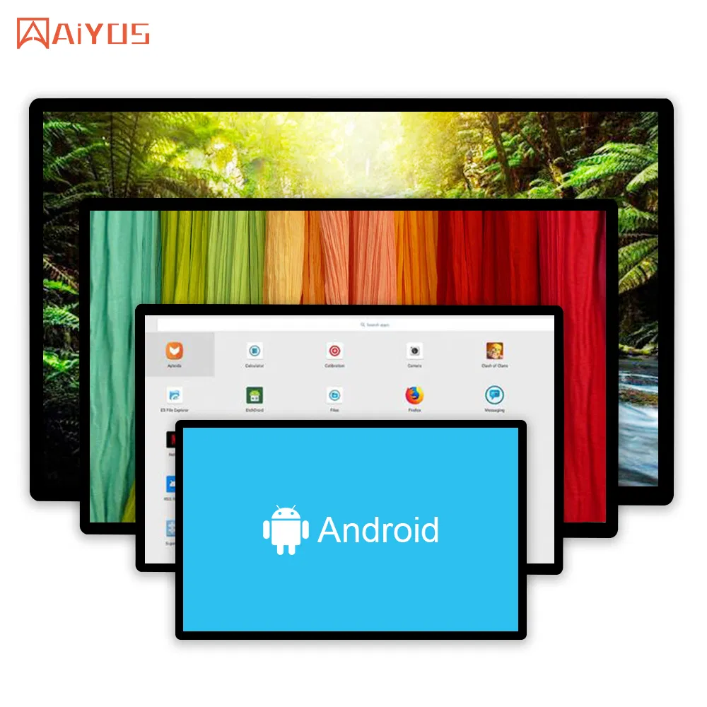Factory Wholesale Ultra Thin 15.6 Inch Android 11.0 Digital Signage Desktop Display Capacitive Touch Screen for Ad Player