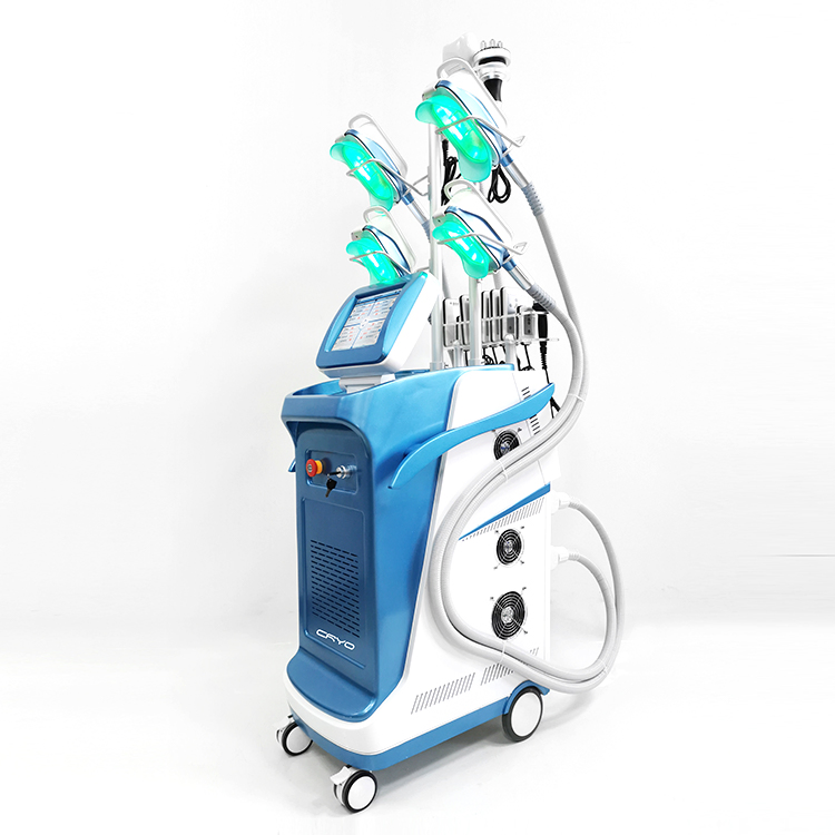 360 Fat Freeze Cryolipolysis Cool Body Sculpting Machine Cryo Therapy for Weight Loss Cellulite Reduction RF Technology for Face Double Chin