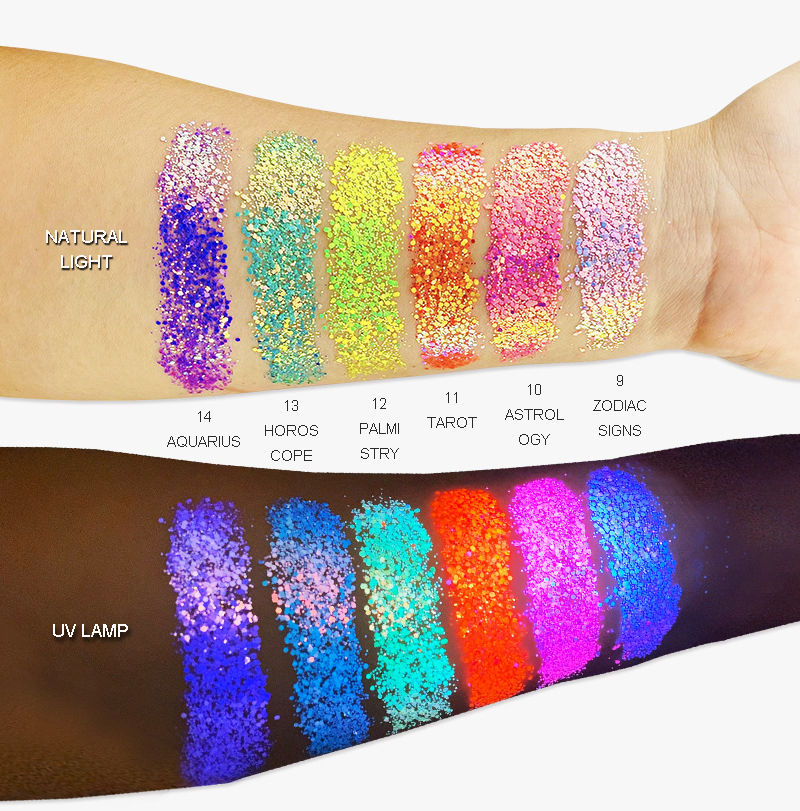 Iridescent Chameleon Chrome Glitter Eyeshadow Gel for Stunning Glam