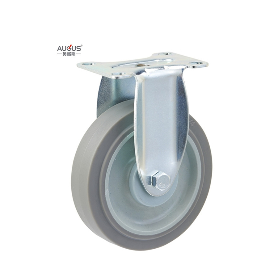 Factory Price 3 4 5 Inch Caster Gray TPR Wheel Double Bearing
