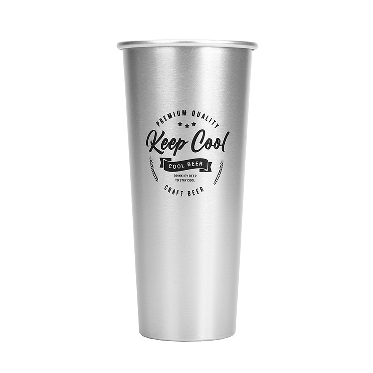 Beer Mug Rolled Edge Aluminum Cup Disposable Food Grade Aluminum Cup for Lone Star Brewing