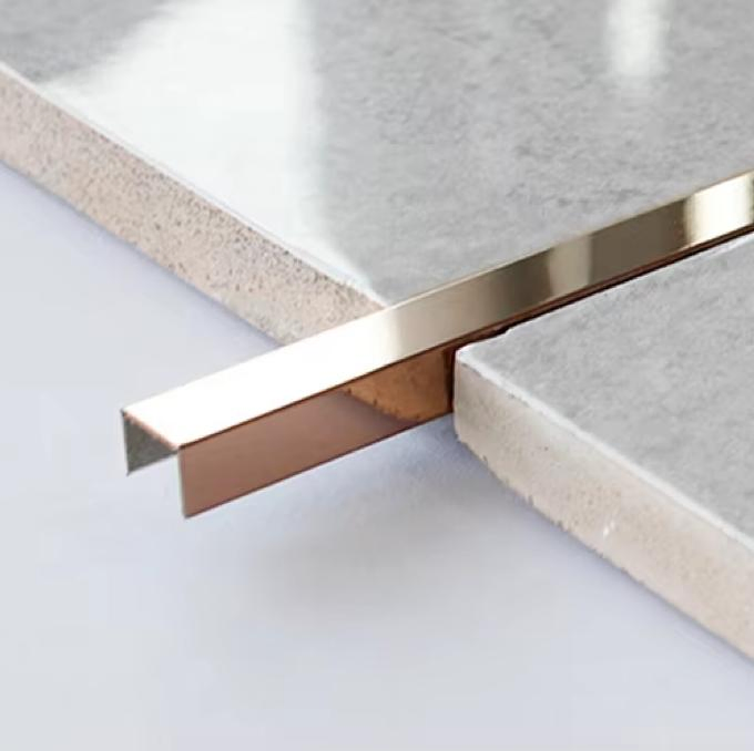 U Shaped Decorative Stainless Steel Tile U Trim/Strip/Profile/Patti for Stair Edging
