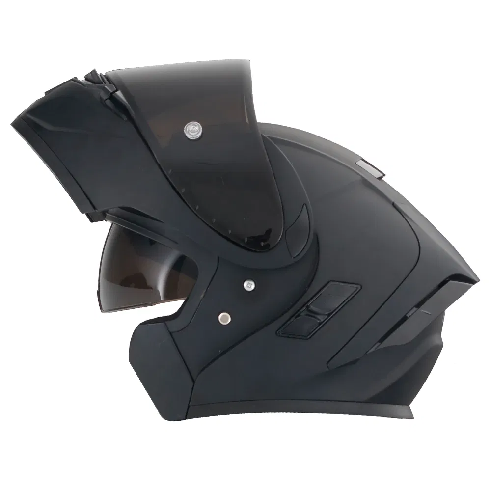 Flip-Up Helmet with Dual Visor, DOT Certified