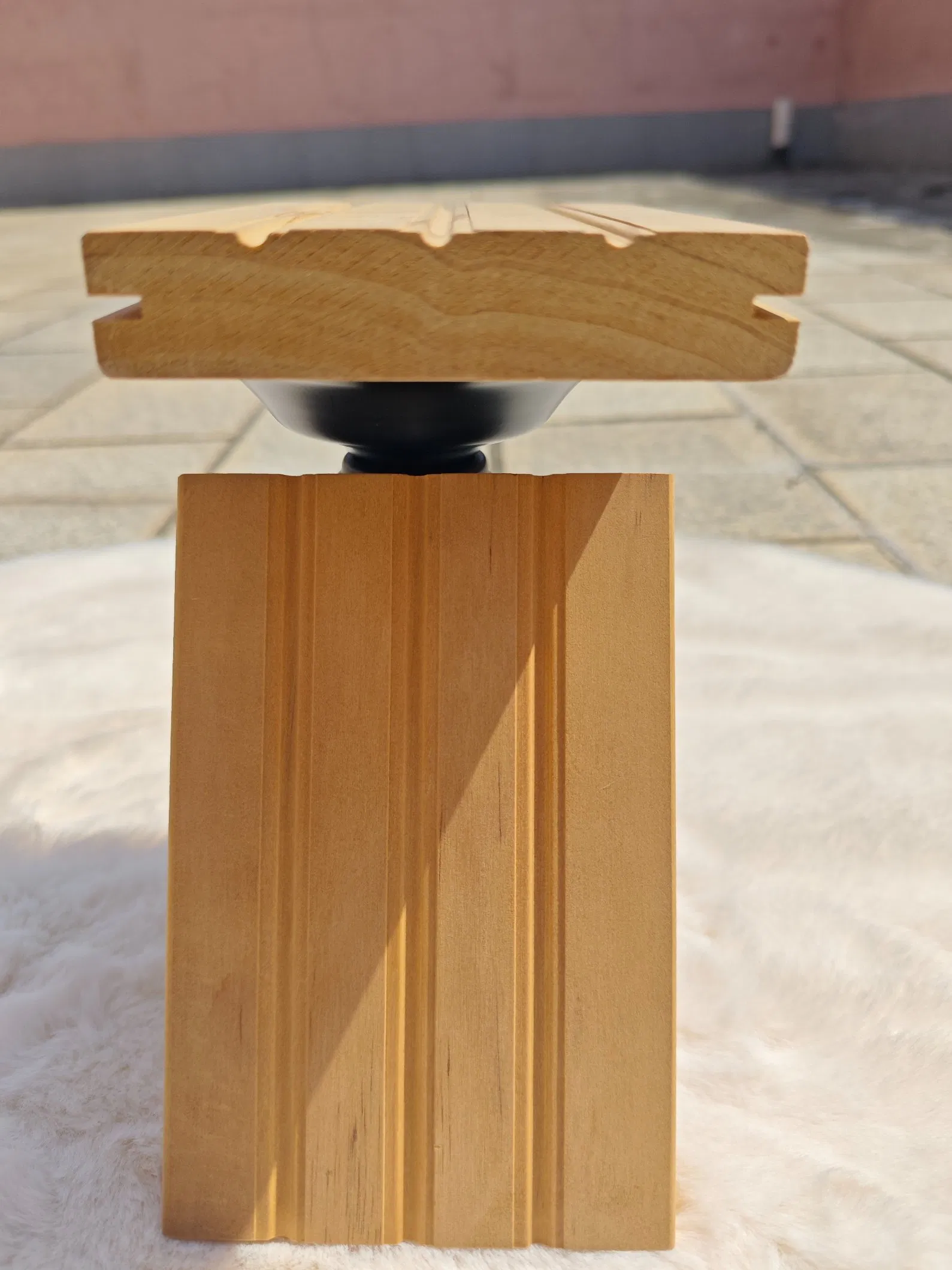Unfinished Natural Wave Solid Wood Decking Raw Beauty