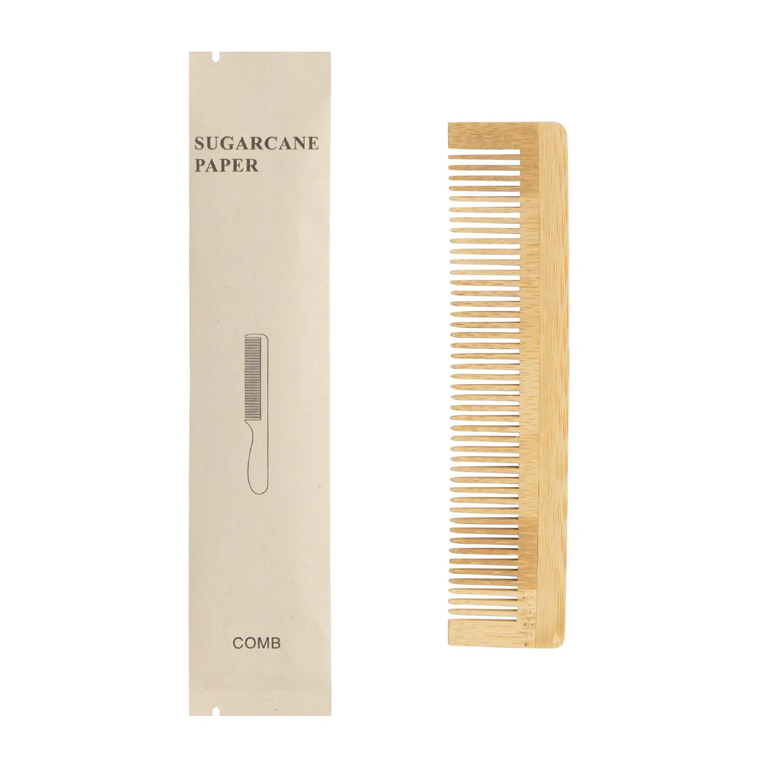 Custom Cheap Combs Biodegradable Hotel Disposable Bamboo Wheat Straw Hair Combs