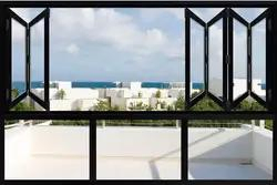 Foldable Accordion Sliding Glass Folding Bi-Folded Style Windows