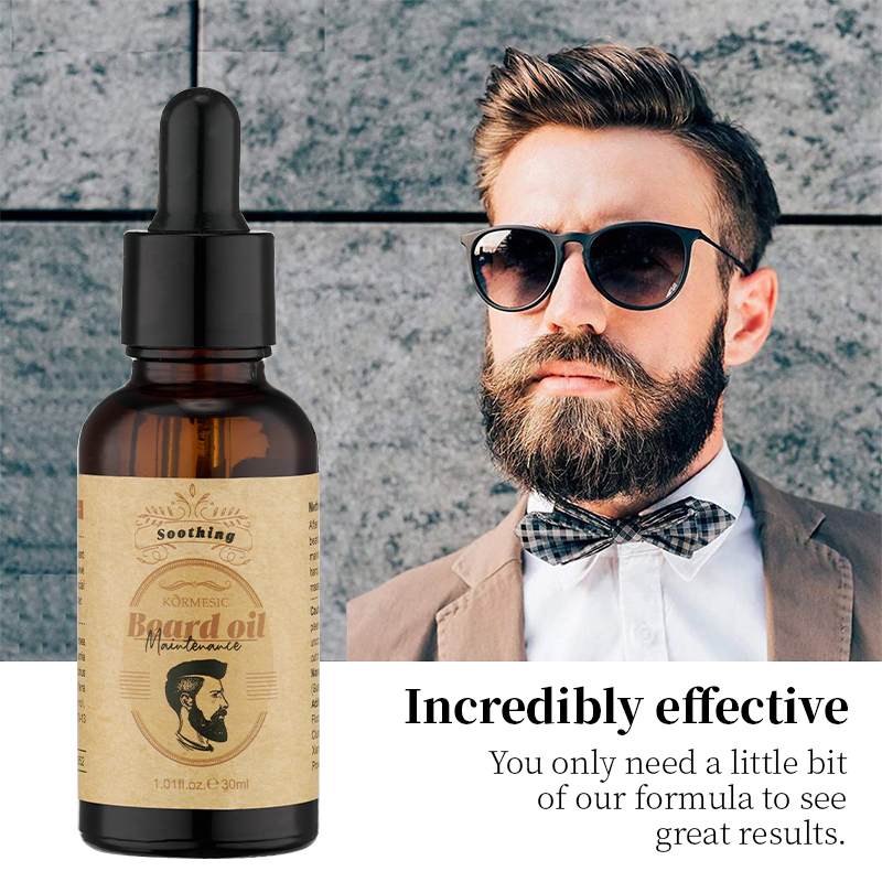 Premium Men's Beard Care Soft Shine Oil for Grooming