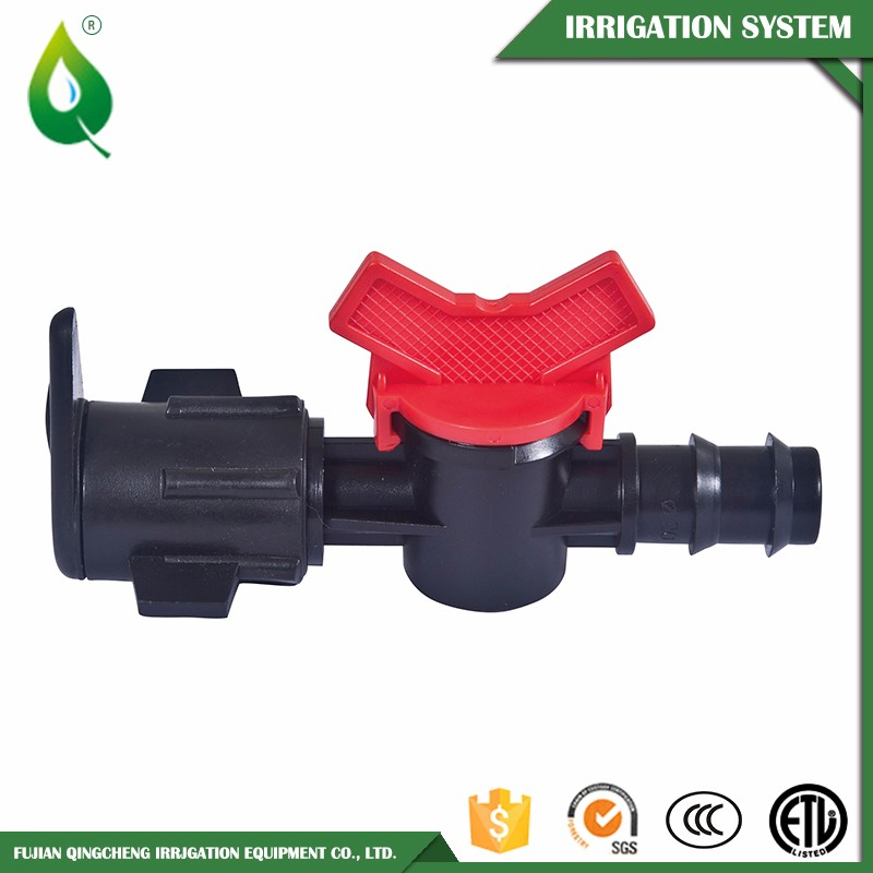 PVC Layflat Hose to Drip Tape Mini Valve Drip Irrigation Pipe Fitting