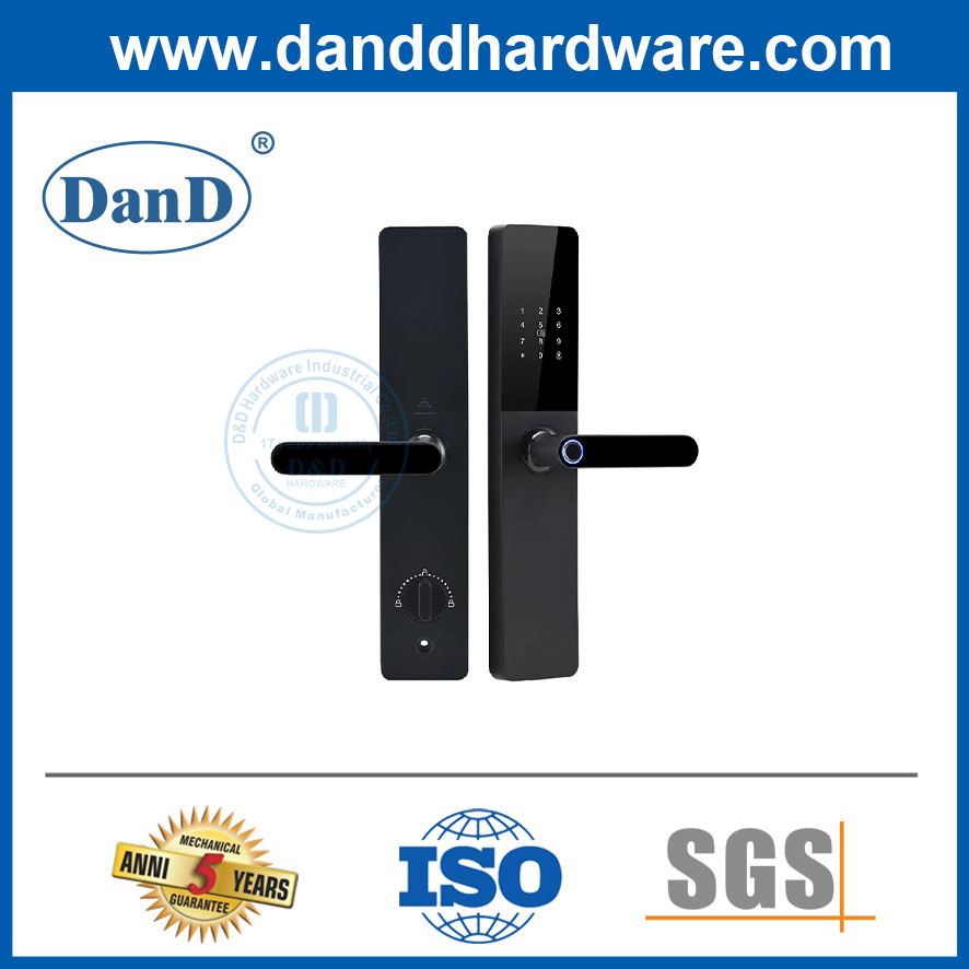 Card Code Fingerprint Door Handle WiFi APP Intelligent Digital Smart Door Lock