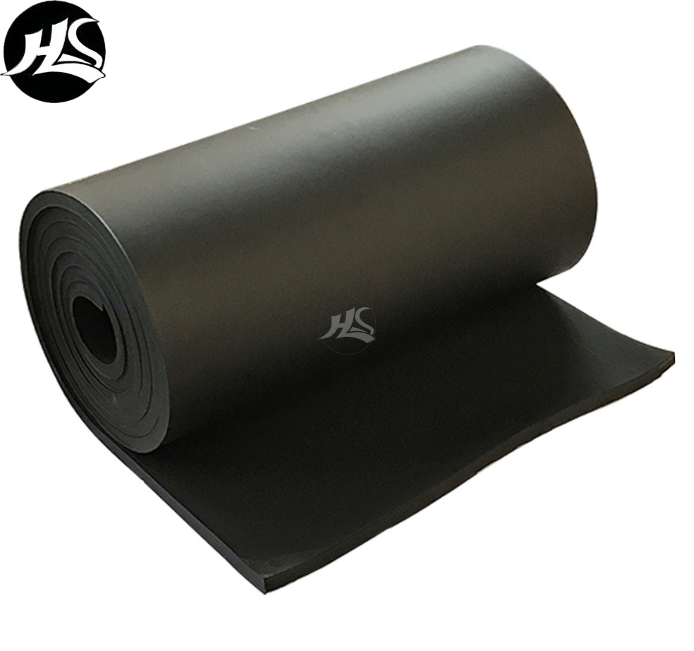 Black Waterproof Natural Fireproof Soundproof 13mm 15mm 19mm 23mm 30mm NBR Rubber Foam Sheet