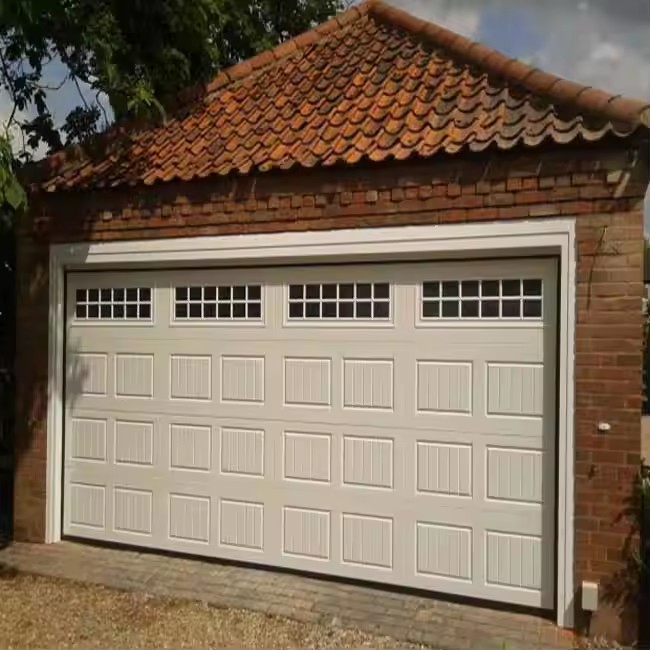 Remote Control Steel Sectional Garage Doors Warehouse Automatic Modern Door for Factory