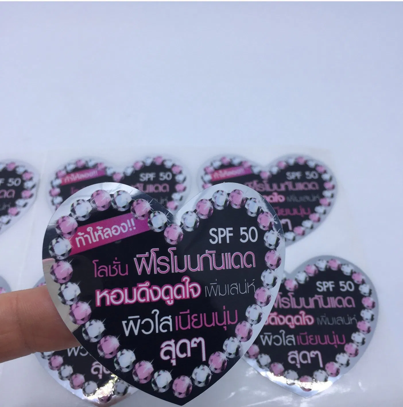 Skin Care Make up Waterproof Custom Roll Hologram Gold Silver Foil Stamping UV Printed Pharmaceutical Medicine Drug Perfume Cosmetic Self Adhesive Sticker Label