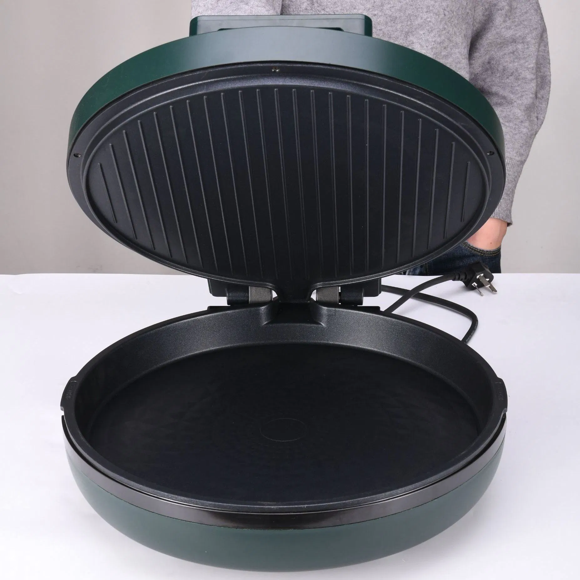 Electric Countertop Griddle Flat Top Commercial Restaurant BBQ Grill Electric Baking Pan