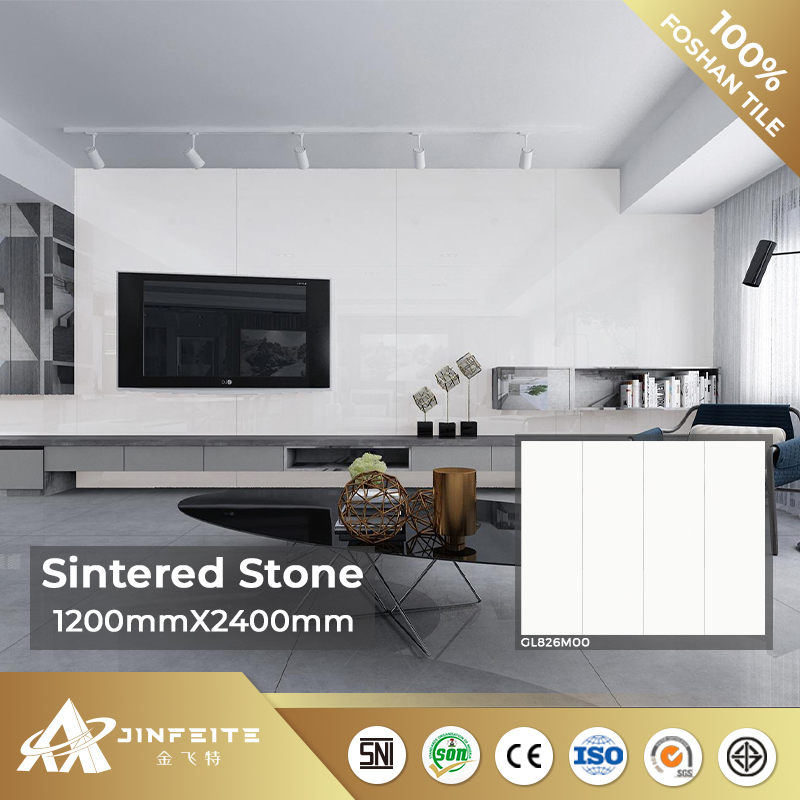 Luxury Marble Design Carrara White Sintered Stone for Bedroom Wall Interior Decor Low Price